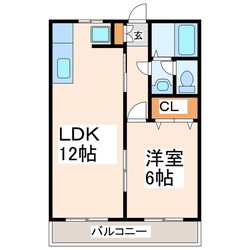 第１上村ハイツの物件間取画像